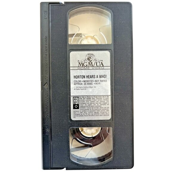 Dr. Seuss "Horton Hears A Who!" MGM/UA 1989 VHS Video Tape - Picture 7 of 10